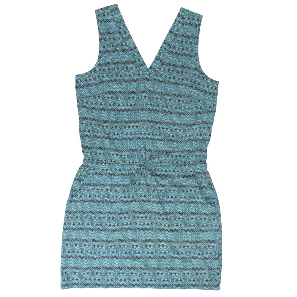 Toad & Co Sunkissed Liv Dress S Small Green Moss Multi Print Boho Outdoor Travel